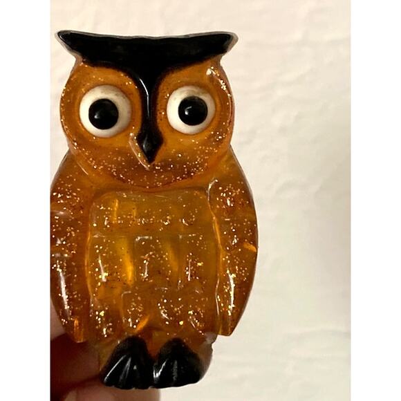 1960's OWL Nightlight And Wooden Bookends - Vintage Owl Set - Picture 6 of 9